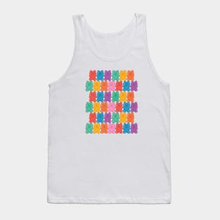 Rainbow Jelly Bears Pattern Tank Top